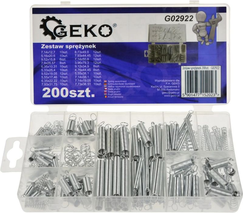 Klusaccessoires - 200pcs Veren Assortiment - Staal - Zink Coating