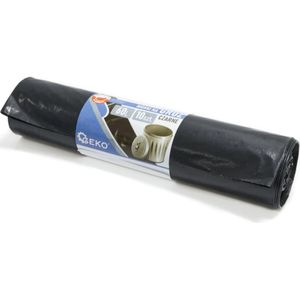 GEKO Extra sterke puinzakken - 60L - zwart - 10 stuks