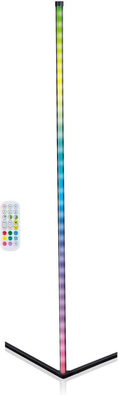 Benson Led hoeklamp - RGB verlichting - muziek sync - dimfunctie - 140 cm - luxe ontwerp