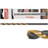 Tvardy Lang metaalboor - HSS M2 - TiN coating - 6,5 mm - zwart/goud