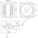 ProPlus Aanhangerverlichtingsset LED met Magneten - 7.5 en 2.5 meter Kabel - 7 Polige Stekker