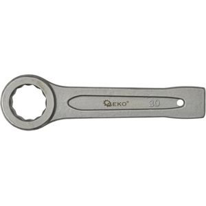 GEKO Ring Slogging Steeksleutel - 30mm - Voor Zwaar Werk - Chroom-Vanadium Staal