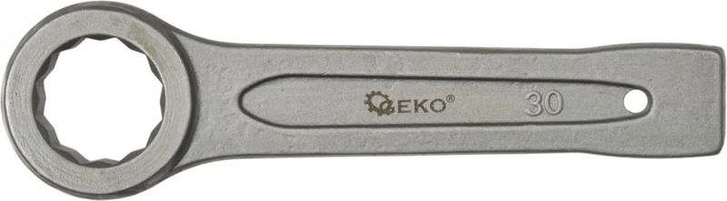 GEKO Ring Slogging Steeksleutel - 30mm - Voor Zwaar Werk - Chroom-Vanadium Staal