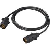 Pro Plus Verlengkabel - 3 meter met 2 x 7 Polige Stekker - PVC