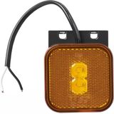 ProPlus - Zijmarkeringslamp LED - Waterdicht - Oranje - 12/24V - 65x65 mm