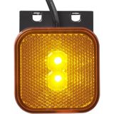 ProPlus - Zijmarkeringslamp LED - Waterdicht - Oranje - 12/24V - 65x65 mm