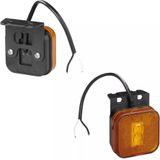 ProPlus - Zijmarkeringslamp LED - Waterdicht - Oranje - 12/24V - 65x65 mm