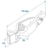 ProPlus Accupoolklem - Maximaal 25 Ampère - 2 stuks