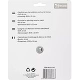 Hofftech Polijstschijf katoen - Ø 125 x 22 mm - wit - 6 mm stift - voor hout en metaal