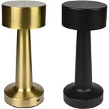 Benson LED Tafellamp Oplaadbaar en Dimbaar - Stijlvol in Goud en Zwart