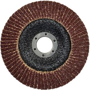 GEKO Aluminiumoxide lamellenschijf - slijpen en afwerken - 125 mm - korrel 100 - 10 stuks