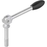 ProPlus Kantelbare spindel voor 48 mm neuswielklem - Gegalvaniseerd ijzer - M12