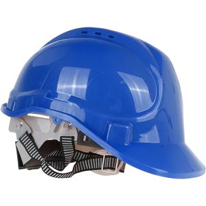 GEKO Verstelbare veiligheidshelm - HDPE - Blauw - 53-62 cm - Voor alle weersomstandigheden