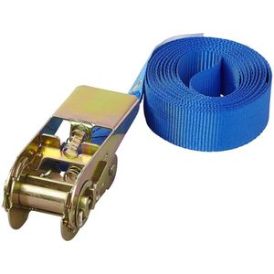 Pro Plus Spanband met Ratel - Blauw - 25 mm x 3.5 meter