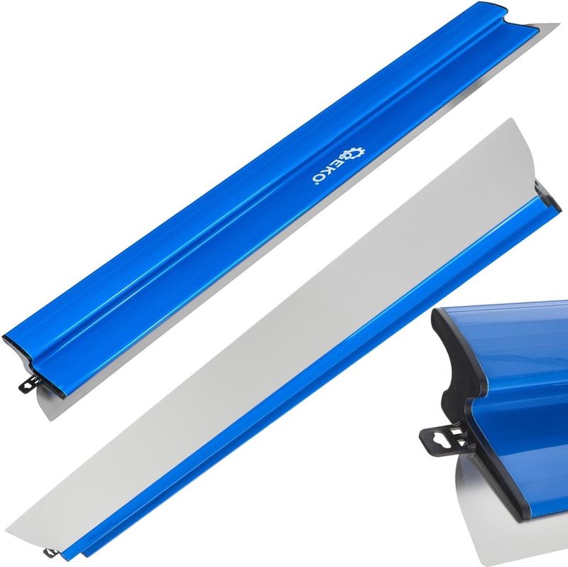 GEKO Afwerkspatel 100 cm met ergonomische handgreep en vervangbaar 0,3 mm blad voor gladde afwerking