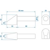 Pro Plus Schroefduim Ø 16 mm voor Klepscharnier