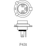 Pro Plus Autolamp - 12 Volt - 60/55 Watt - P43T - H4 - blister