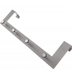 Benson Aluminium Kapstok - Deur Hanger - 4 Haken - Deuren van 40 mm