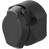 Pro Plus Stekkerdoos - 13 Polig - PVC - Type Jaeger met Micro Switch - Zwart