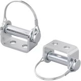 ProPlus Klepscharnierhouder – 71 mm – Ø16 mm – Met Borgveer & Pen