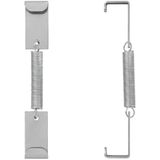 Pro Plus Kentekenplaatklem - Kentekenclip - met Veer - Verzinkt Staal - 124 x 24 mm - 4 stuks