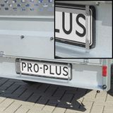 ProPlus Kentekenplaatklem - Kentekenclip - met Veer - Verzinkt Staal - 124 x 24 mm - 4 stuks
