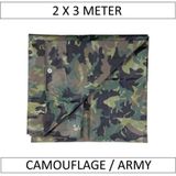 Benson Afdekzeil Camouflage - Leger - 2 x 3 meter - 6 m²