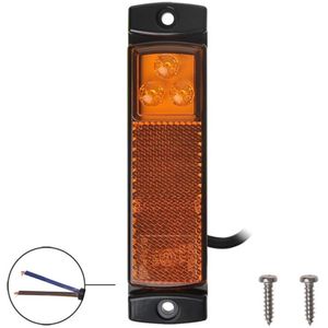 ProPlus Markeringslamp - Contourverlichting - 126 x 30 mm - 12 en 24 Volt - LED - Oranje - blister