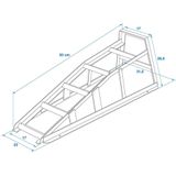 ProPlus - Stalen Oprijbrug - 1000 kg Capaciteit - 28,5 cm Hoogte