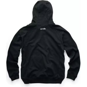 Scruffs werktrui met capuchon - katoen-polyester - ademend, flexibel, met ritszak - maat XXL - zwart - voor de bouw