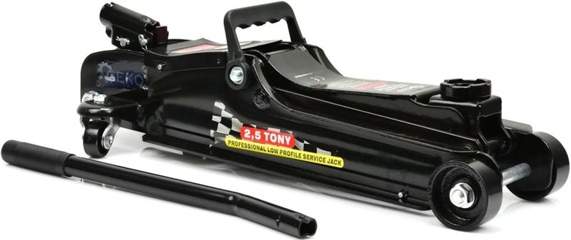 GEKO - 2,5T Low Profile Trolley Jack - Rood - Staal