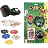 Toi-Toys Pokerset - Kaarten - Fiches - 22 delig | Geschikt voor alle leeftijden | 2-5 spelers