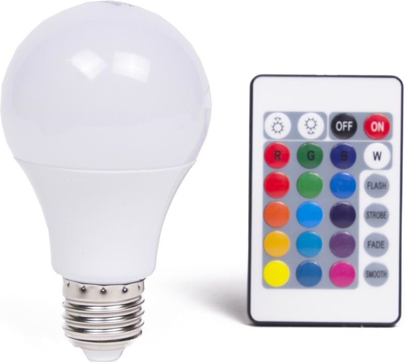 LED Lamp - Multicolor - 5 Watt - E27 - Inclusief Afstandsbediening