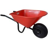 MM Eurotool Kinderkruiwagen Metaal met Kunststof Bak - Rood