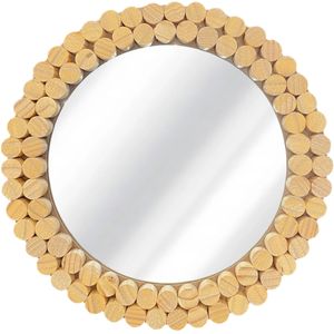 REA Boho Wandspiegel - Rond - Ø36 cm - Bamboe