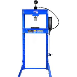 GEKO Hydraulische werkplaatspers - 20 ton - voetbediening - met manometer - verstelbare werkhoogte