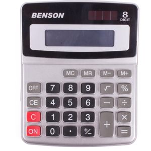 Benson Calculator Profi - Kunststof - 8 Cijferig - Zilver