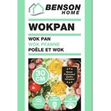 Benson Wokpan - 30 cm - Marmer - Anti Aanbak Laag