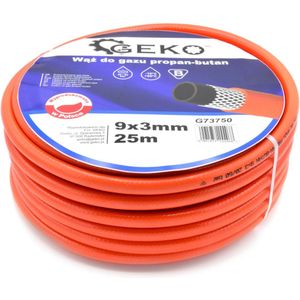 Gasslang - Oranje - 20 bar - 25 meter - 9x3mm - Propaanslang - Butaanslang