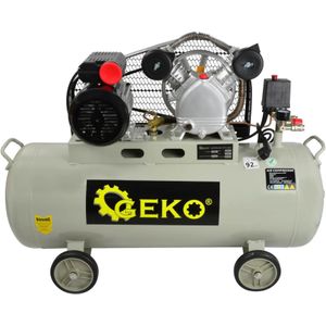 GEKO - 100L - Compressor - Staal - Oliegesmeerd