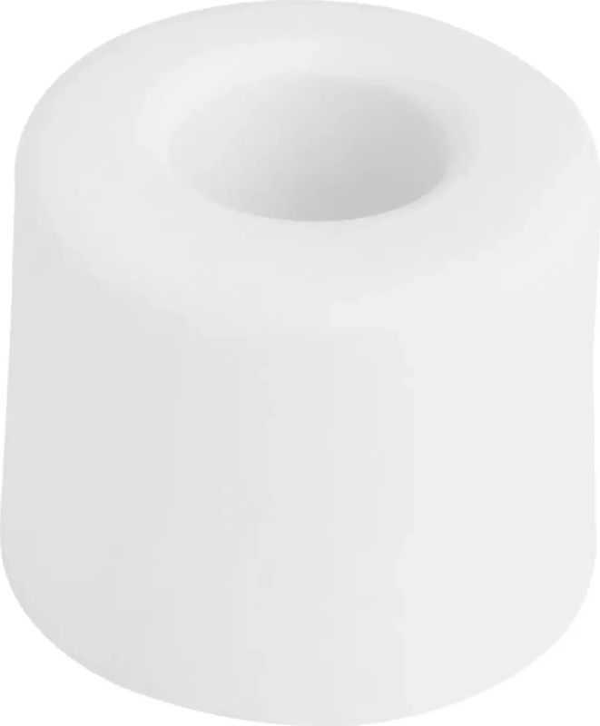 Deltafix Witte deurbuffer - schroefbaar - TPE rubber - 30 mm diameter - 25 mm hoogte