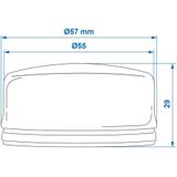 ProPlus - Naafdop - Ø 55 mm - Kunststof - Voor AL-KO Trailers