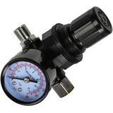 GEKO HVLP spuitpistool drukregelaar - nauwkeurige drukregeling - 0-12 BAR - 1/4" schroefdraad