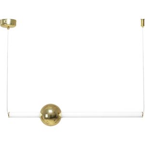 TooLight APP478-CP Hanglamp - E27 - Ø 10 cm - Goud/Wit