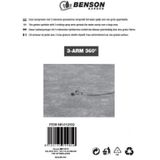 Benson Tuinsproeier - 3 Arms - 360 Graden - Grijs met Groen