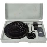 GEKO - Hole Saw Set - 19-127mm - 16-delig - Hoogwaardig Staal