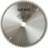 GEKO - Cirkelzaagblad - Tungsten Carbide - 230 mm - 80 Tanden - Voor Houtbewerking