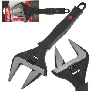 Tvardy Verstelbare moersleutel - extra brede bek - 0-60 mm - ergonomisch - CrV staal