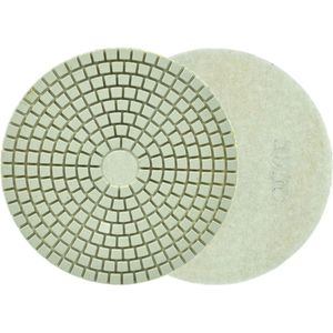 GEKO Diamant polijstpad - 125 mm - Voor nat gebruik - Klittenbandbevestiging - G3000 - 5 stuks