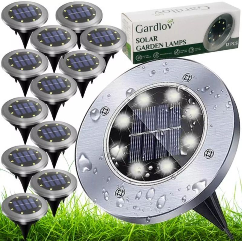 Gardlov Solar Tuinlampen LED set – 12 stuks - IP65 - met sensor